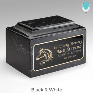 Adult Legacy Horse Cultured Marble Urns by MacKenzie