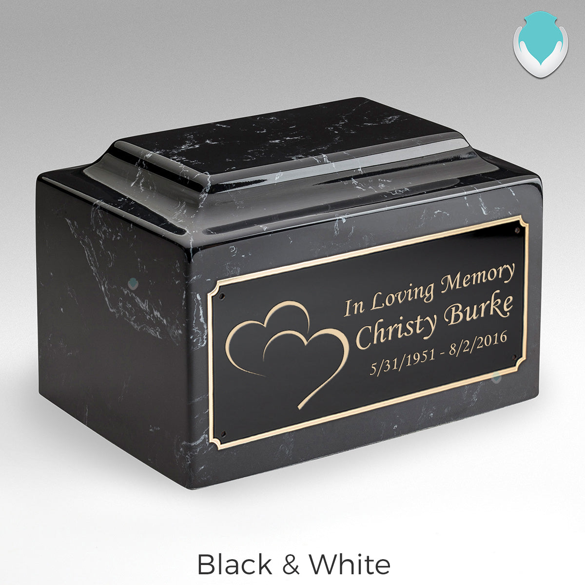 Adult Legacy Hearts Cultured Marble Urns by MacKenzie