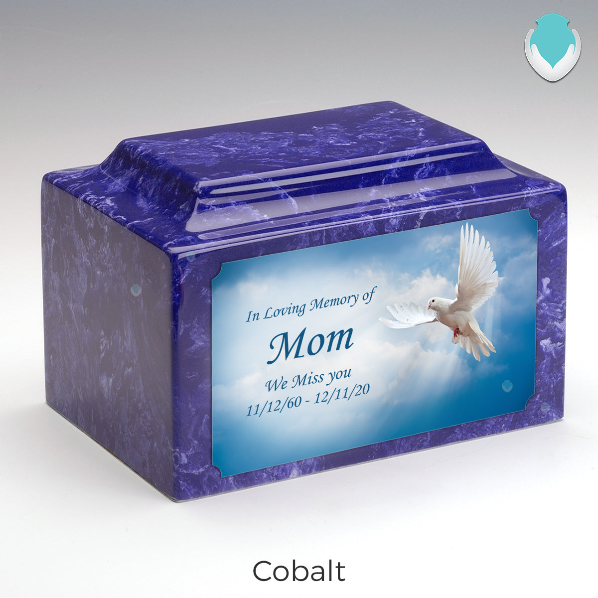 Adult Legacy Custom Printed Dove Cultured Marble Urns by MacKenzie