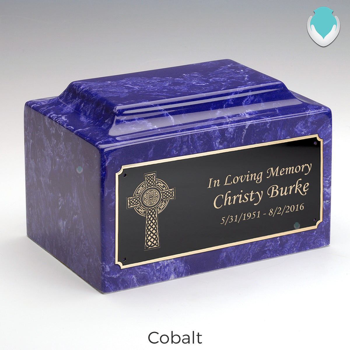 Adult Legacy Celtic Cross Cultured Marble Urns by MacKenzie