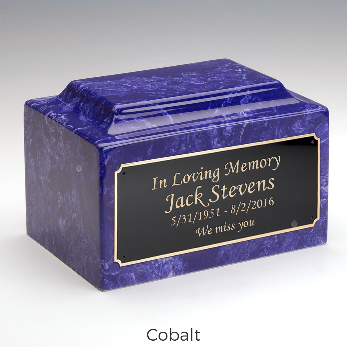 Adult Legacy Custom Text Cultured Marble Urns by MacKenzie