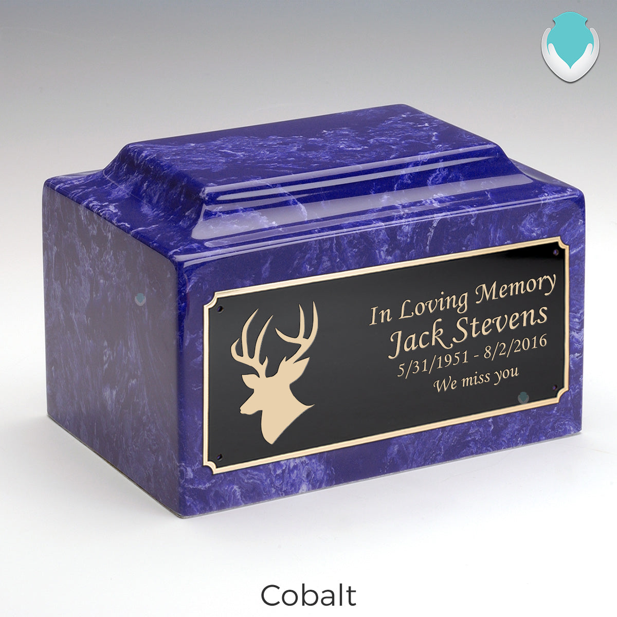 Adult Legacy Deer Cultured Marble Urns by MacKenzie