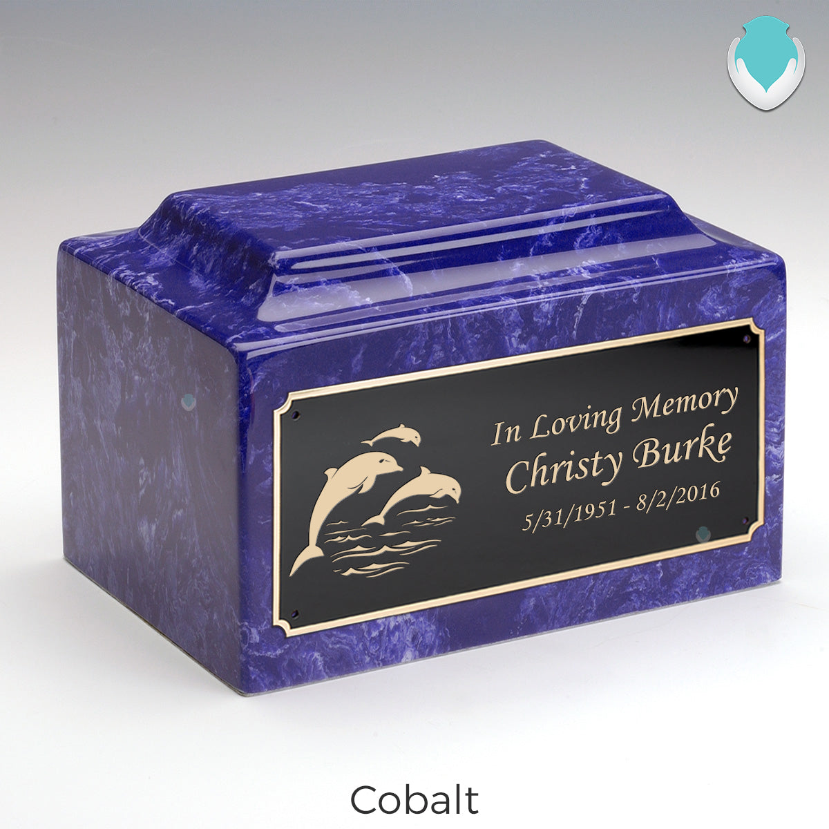 Adult Legacy Dolphin Cultured Marble Urns by MacKenzie