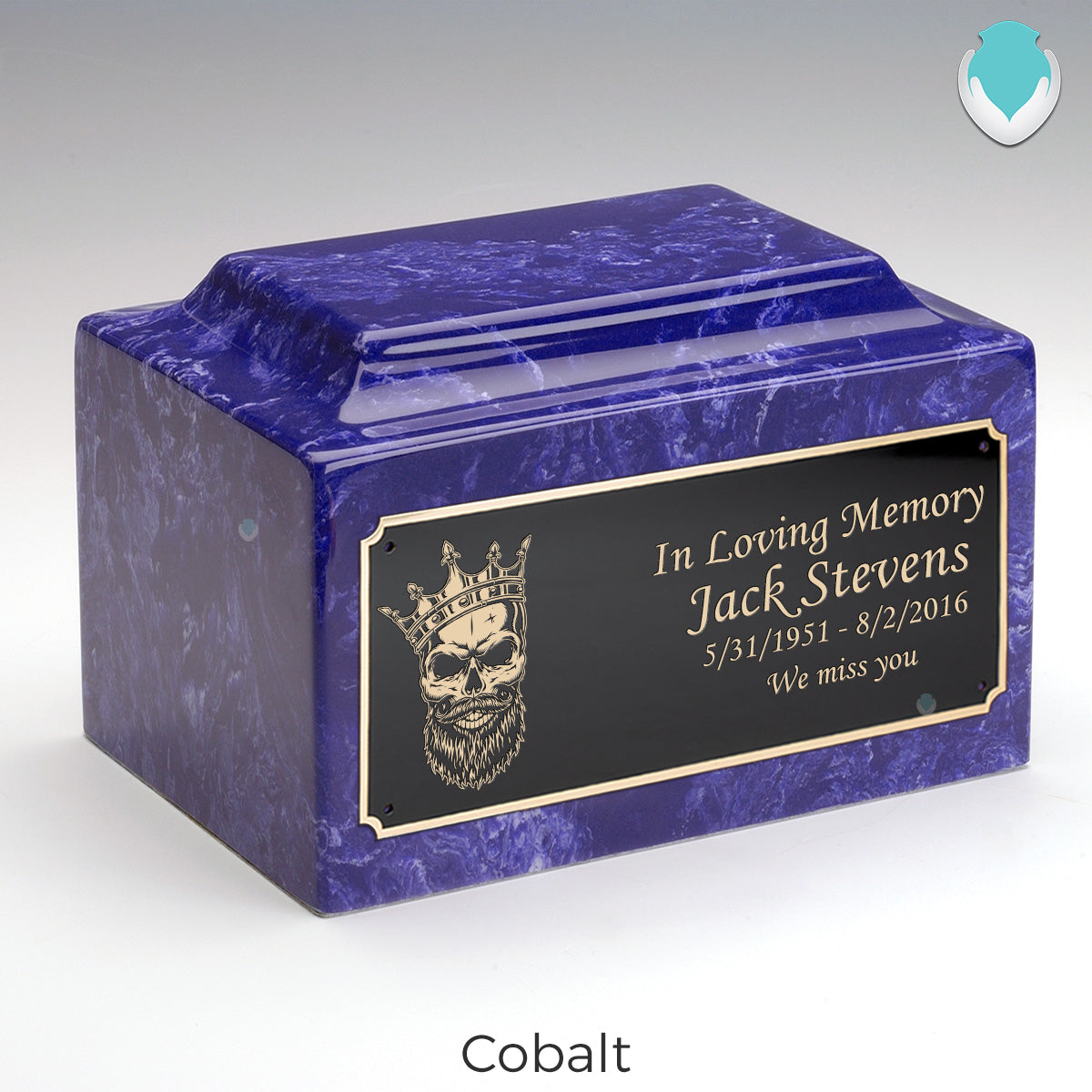 Adult Legacy Skull Cultured Marble Urns by MacKenzie