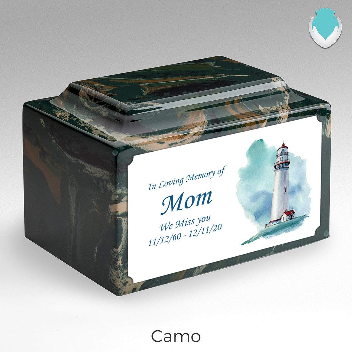 Adult Legacy Custom Printed Lighthouse Cultured Marble Urns by MacKenzie