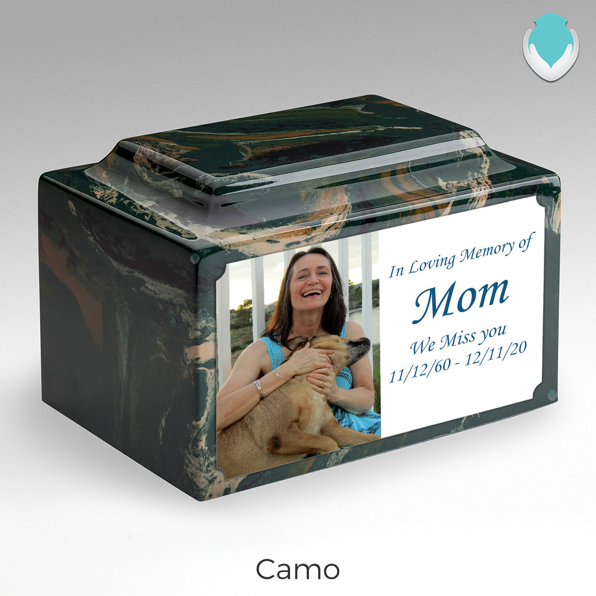 Adult Legacy Custom Printed Photo Cultured Marble Urns by MacKenzie