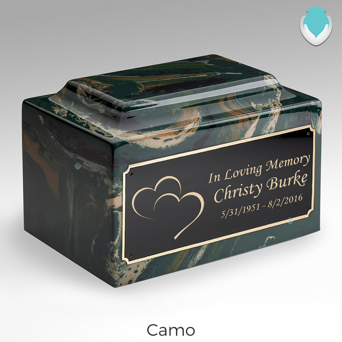 Adult Legacy Hearts Cultured Marble Urns by MacKenzie