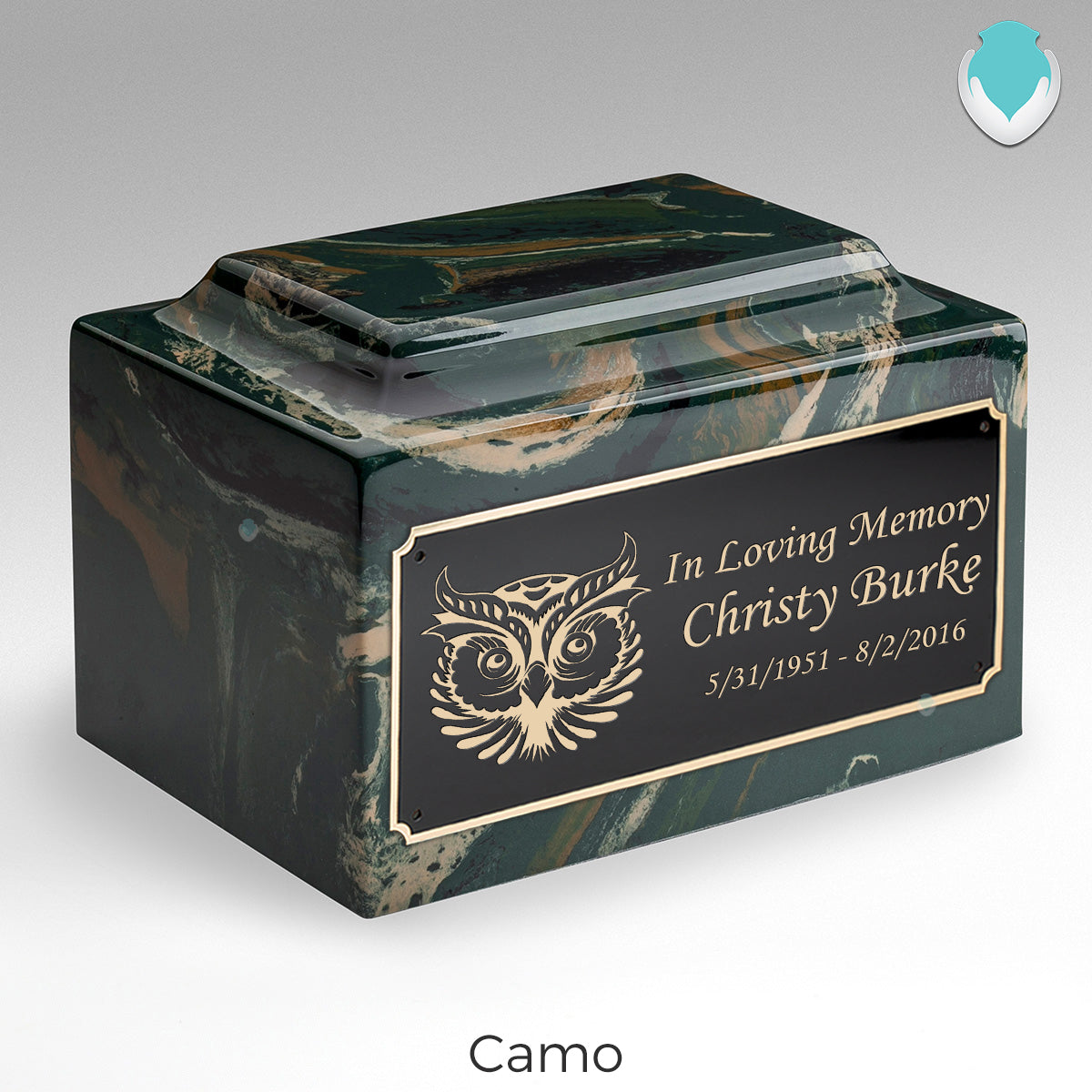 Adult Legacy Owl Cultured Marble Urns by MacKenzie