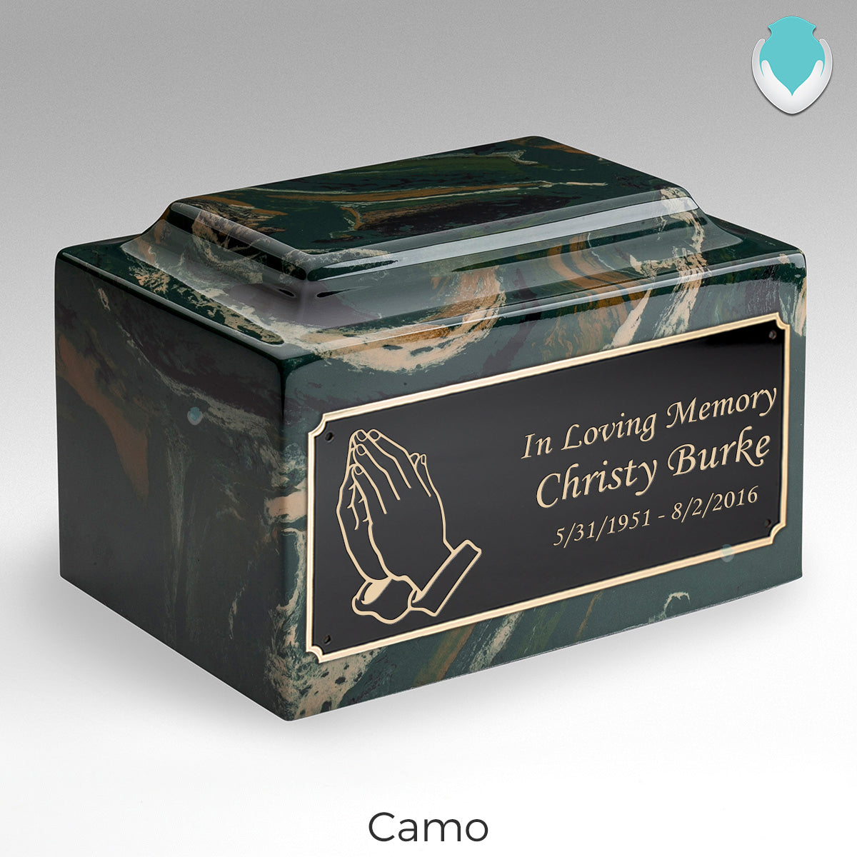 Adult Legacy Praying Hands Cultured Marble Urns by MacKenzie