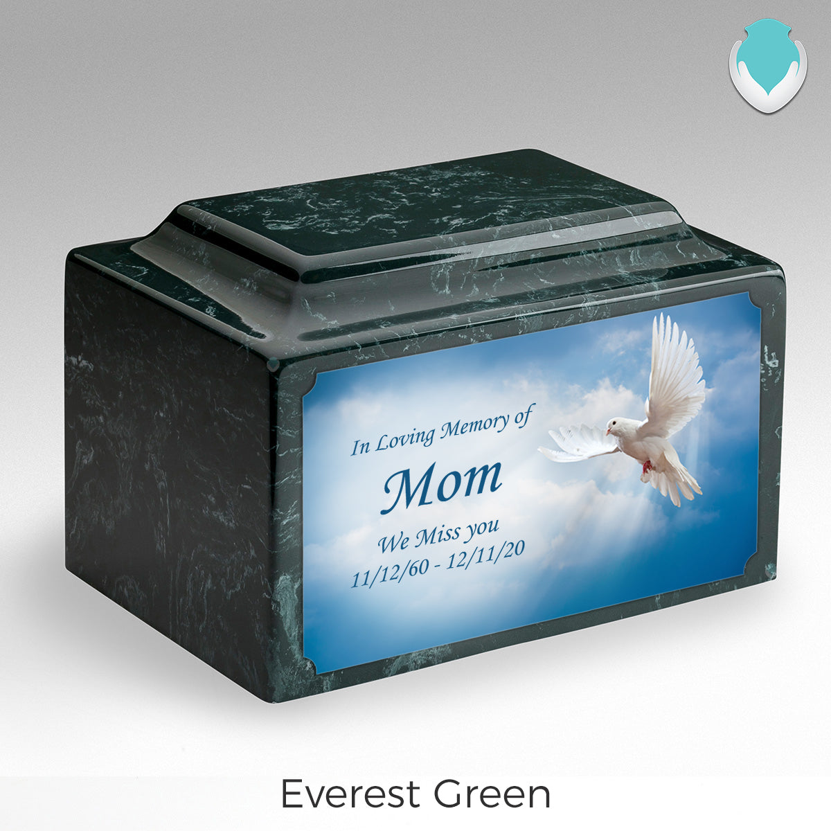 Adult Legacy Custom Printed Dove Cultured Marble Urns by MacKenzie