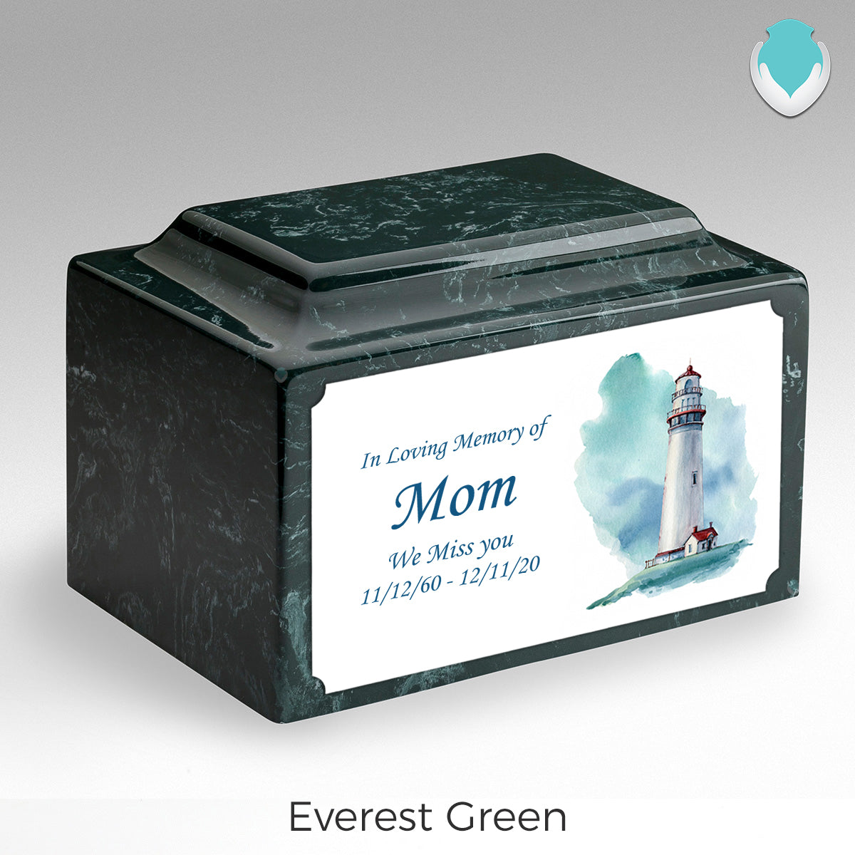 Adult Legacy Custom Printed Lighthouse Cultured Marble Urns by MacKenzie