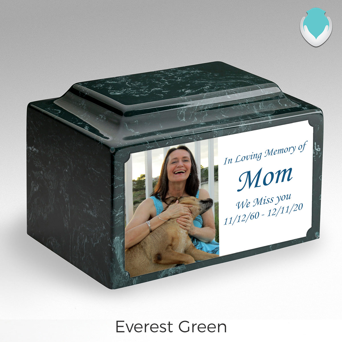 Adult Legacy Custom Printed Photo Cultured Marble Urns by MacKenzie