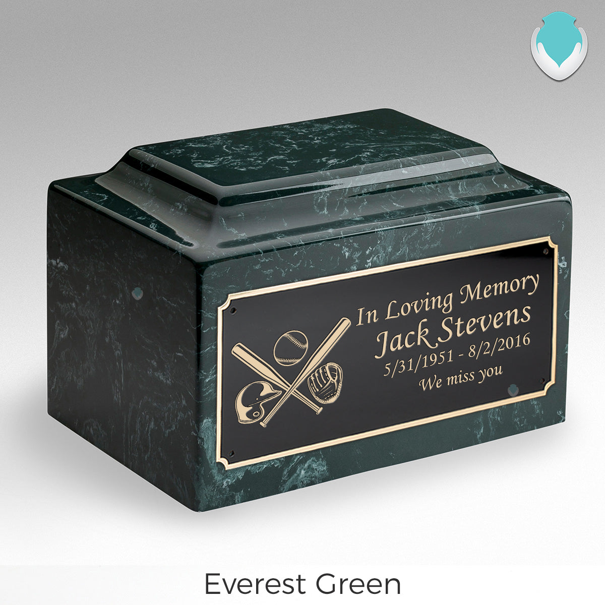 Adult Legacy Baseball Cultured Marble Urns by MacKenzie