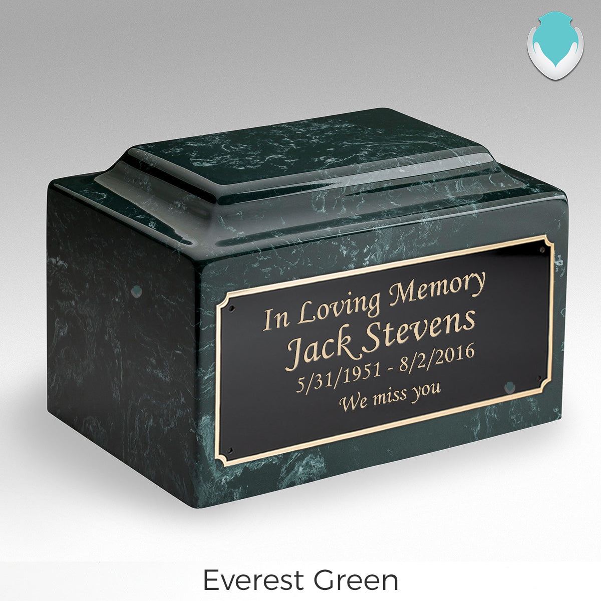 Adult Legacy Custom Text Cultured Marble Urns by MacKenzie