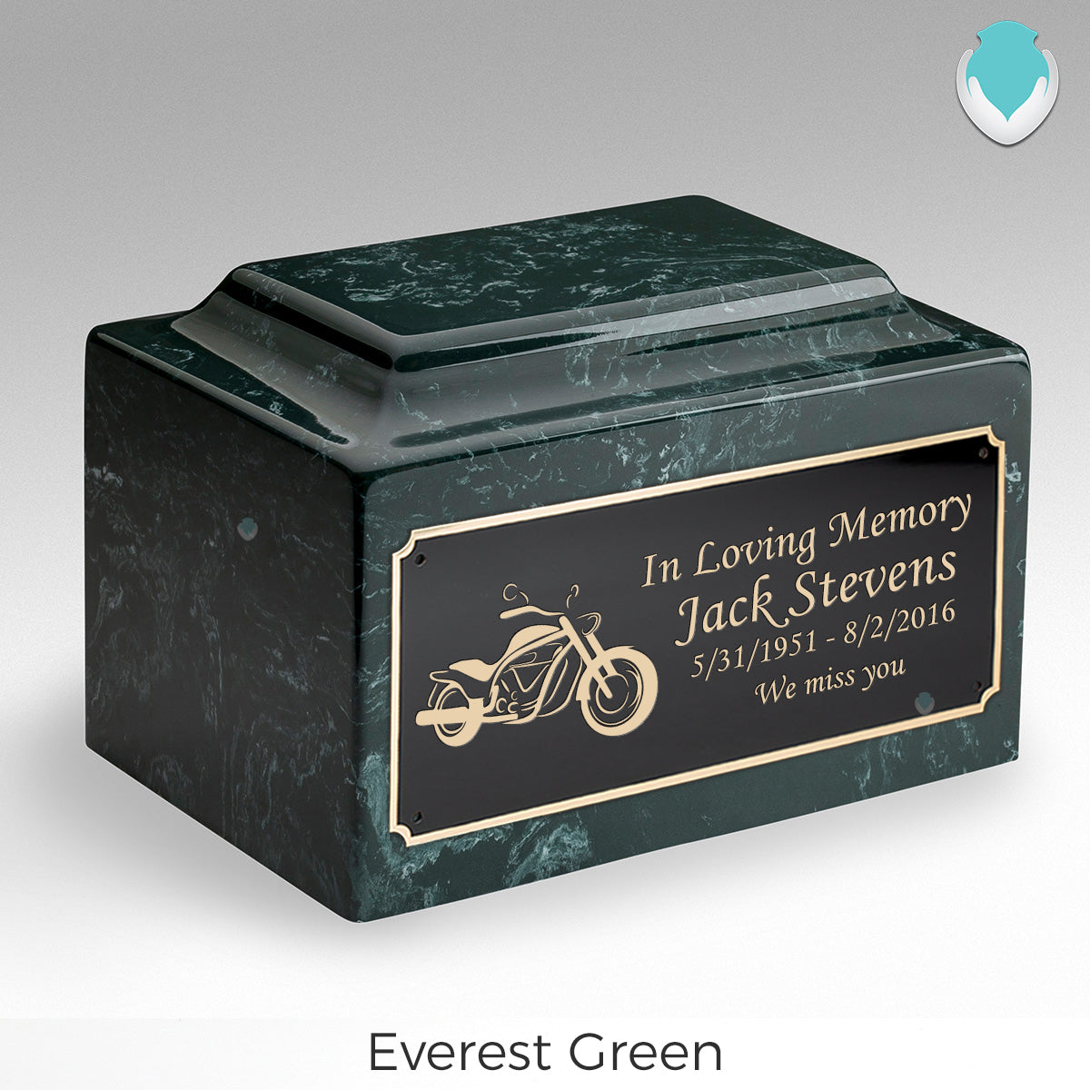 Adult Legacy Motorcycle Cultured Marble Urns by MacKenzie