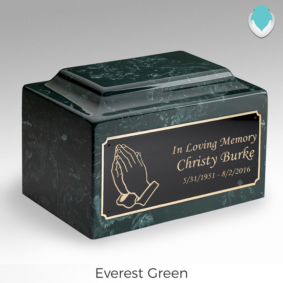 Adult Legacy Praying Hands Cultured Marble Urns by MacKenzie