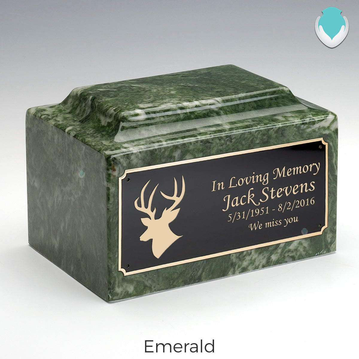 Adult Legacy Deer Cultured Marble Urns by MacKenzie