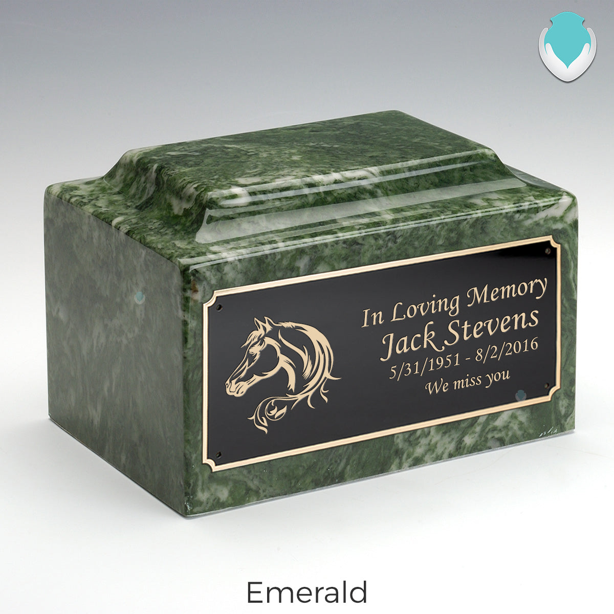 Adult Legacy Horse Cultured Marble Urns by MacKenzie