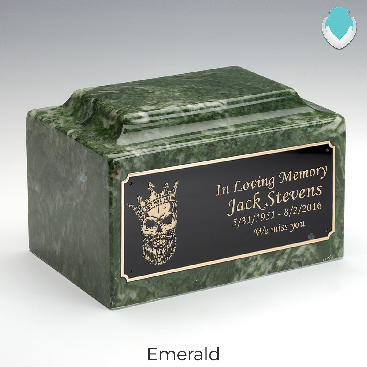 Adult Legacy Skull Cultured Marble Urns by MacKenzie