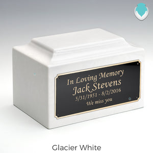 Adult Legacy Custom Text Cultured Marble Urns by MacKenzie