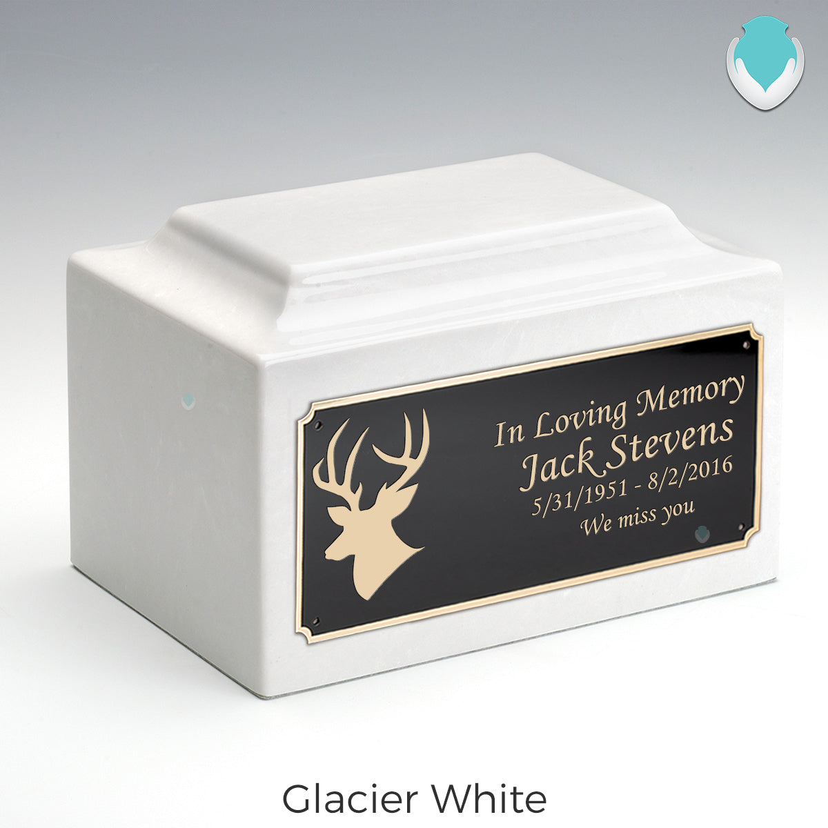 Adult Legacy Deer Cultured Marble Urns by MacKenzie