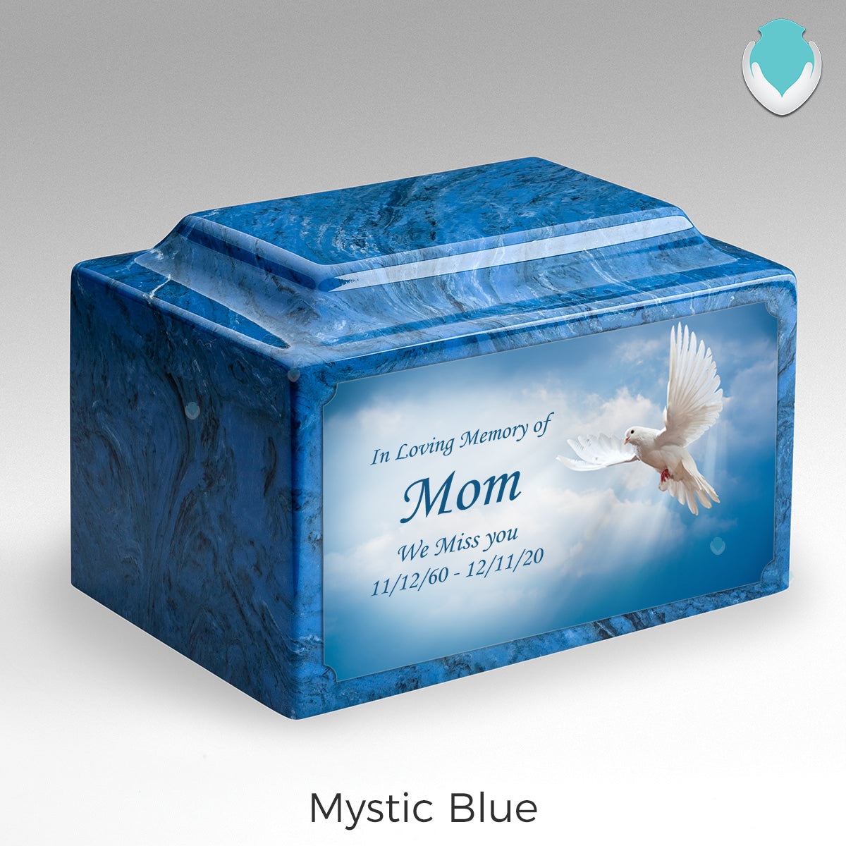 Adult Legacy Custom Printed Dove Cultured Marble Urns by MacKenzie