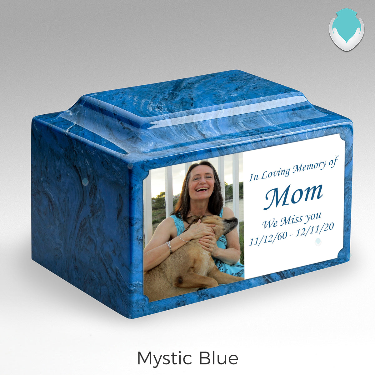 Adult Legacy Custom Printed Photo Cultured Marble Urns by MacKenzie