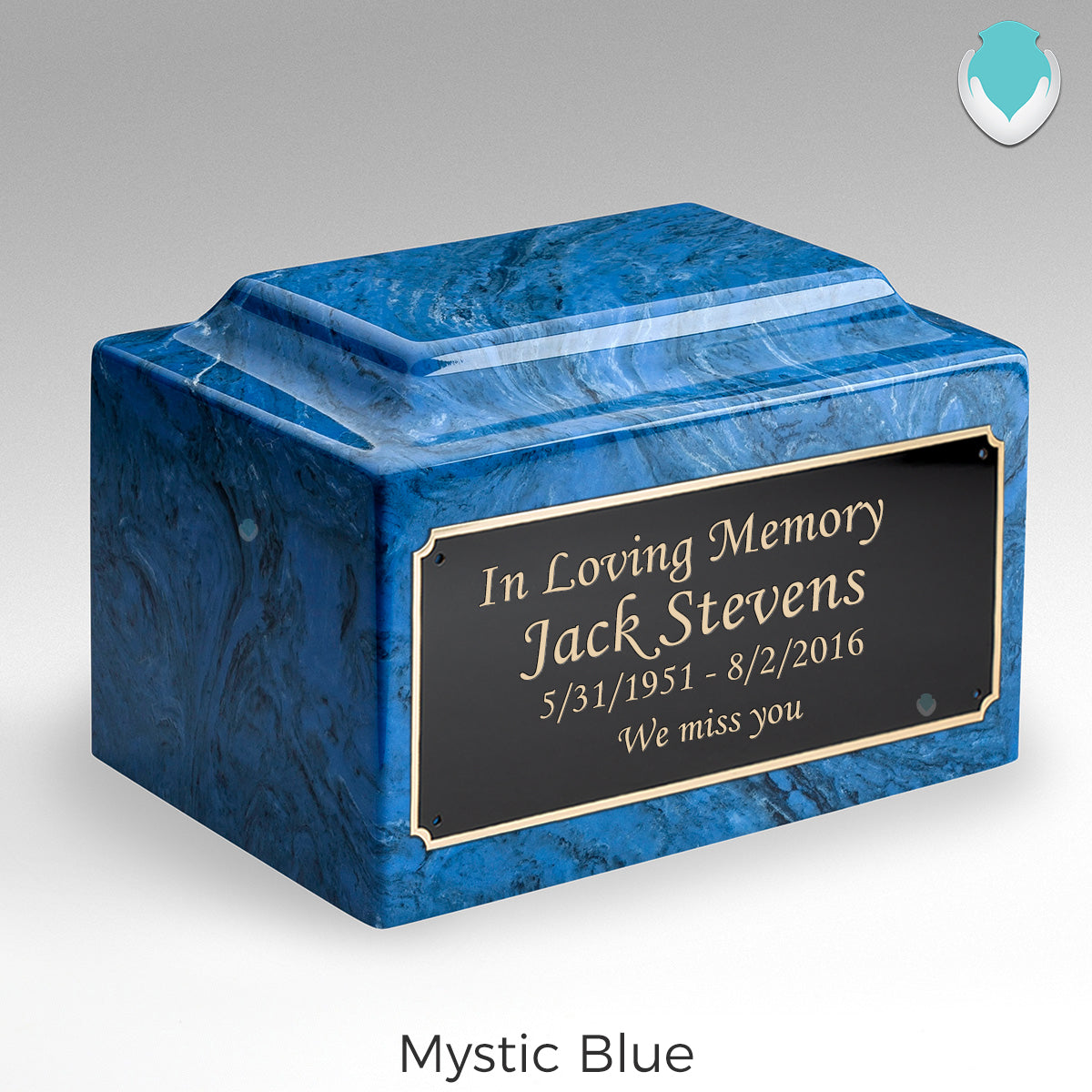 Adult Legacy Custom Text Cultured Marble Urns by MacKenzie