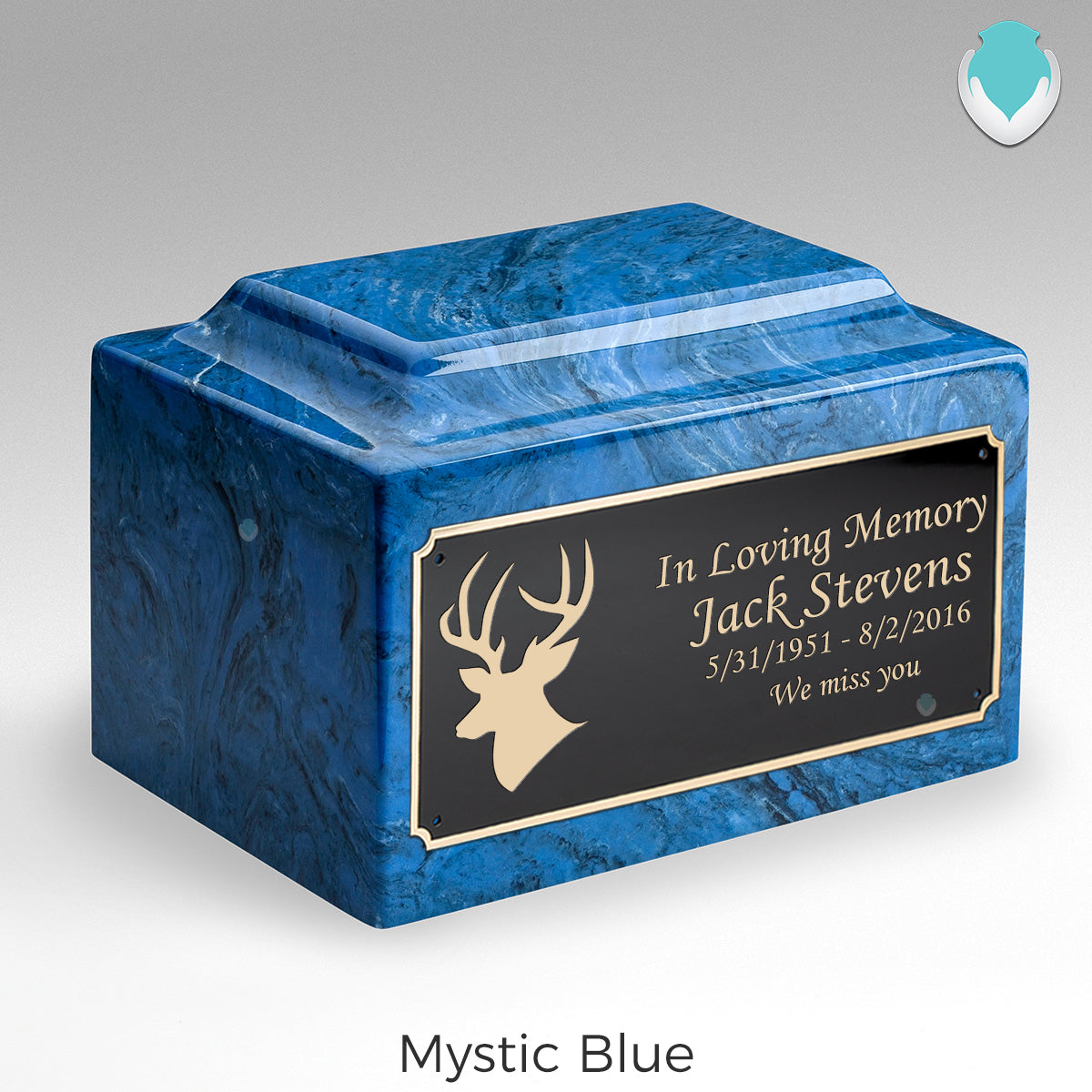 Adult Legacy Deer Cultured Marble Urns by MacKenzie