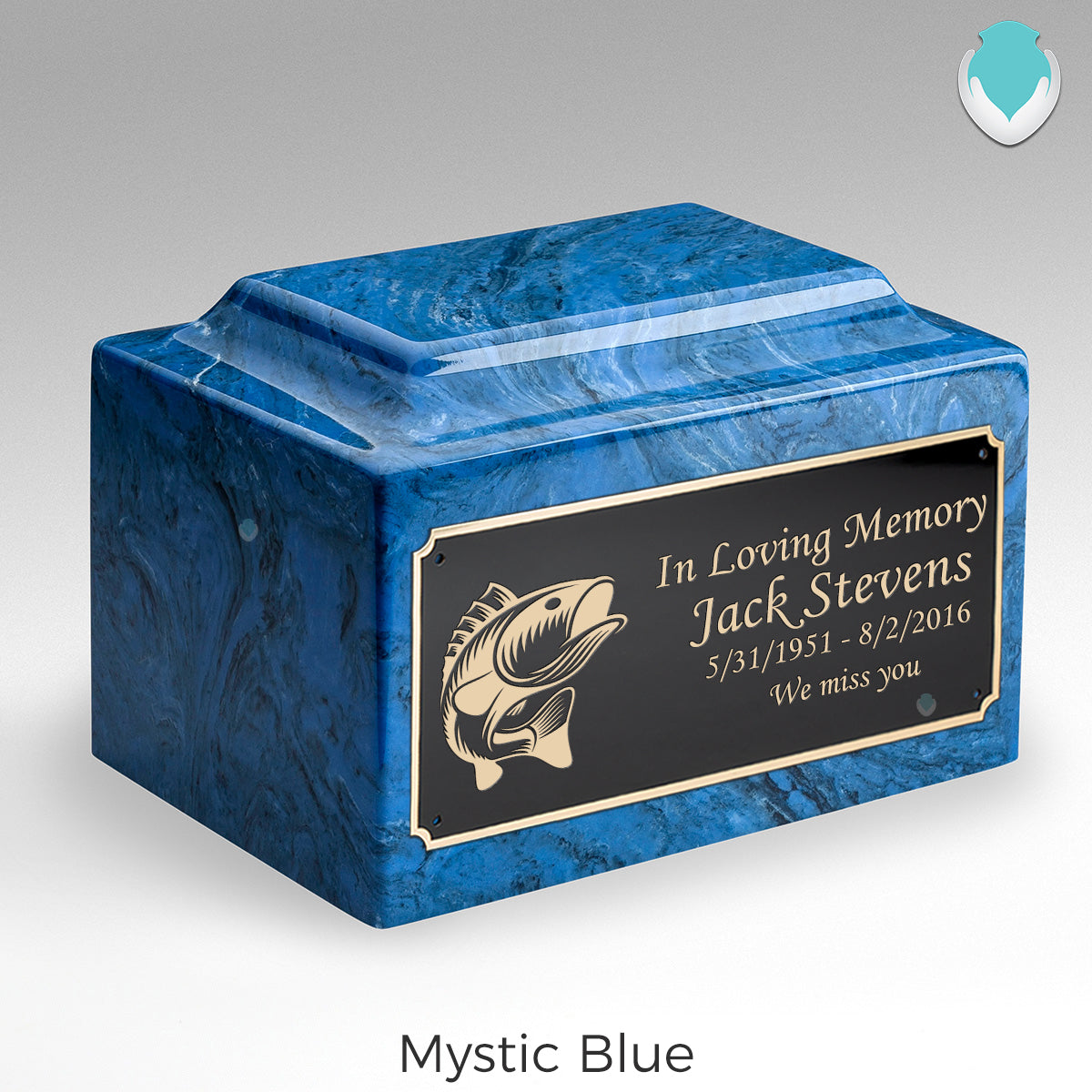 Adult Legacy Fishing Cultured Marble Urns by MacKenzie