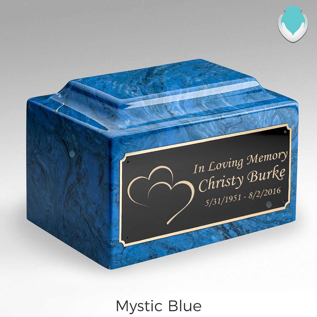 Adult Legacy Hearts Cultured Marble Urns by MacKenzie