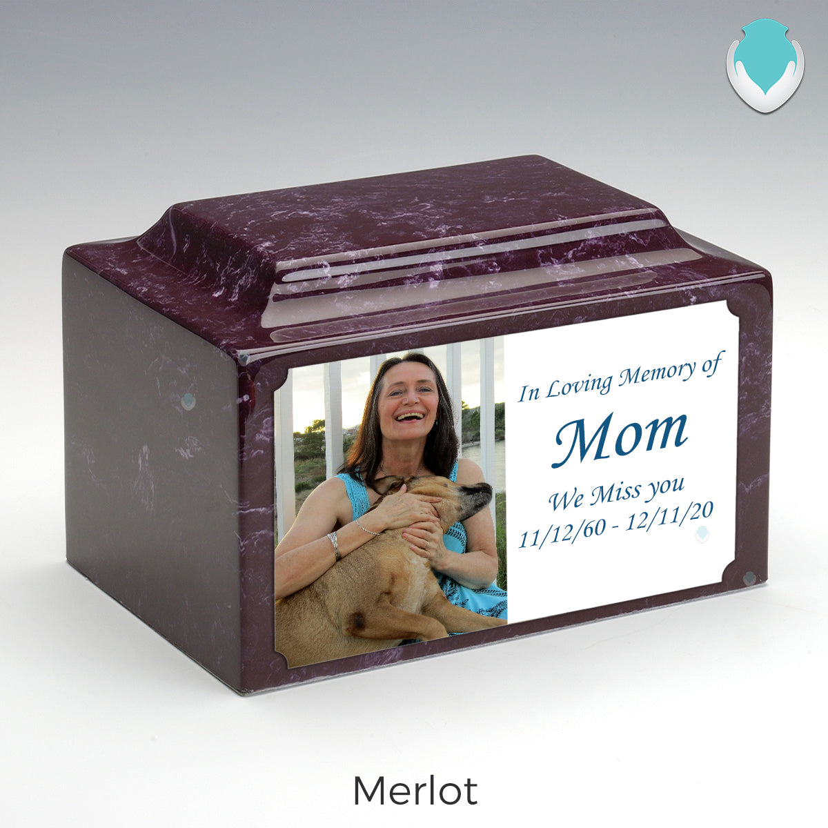 Adult Legacy Custom Printed Photo Cultured Marble Urns by MacKenzie