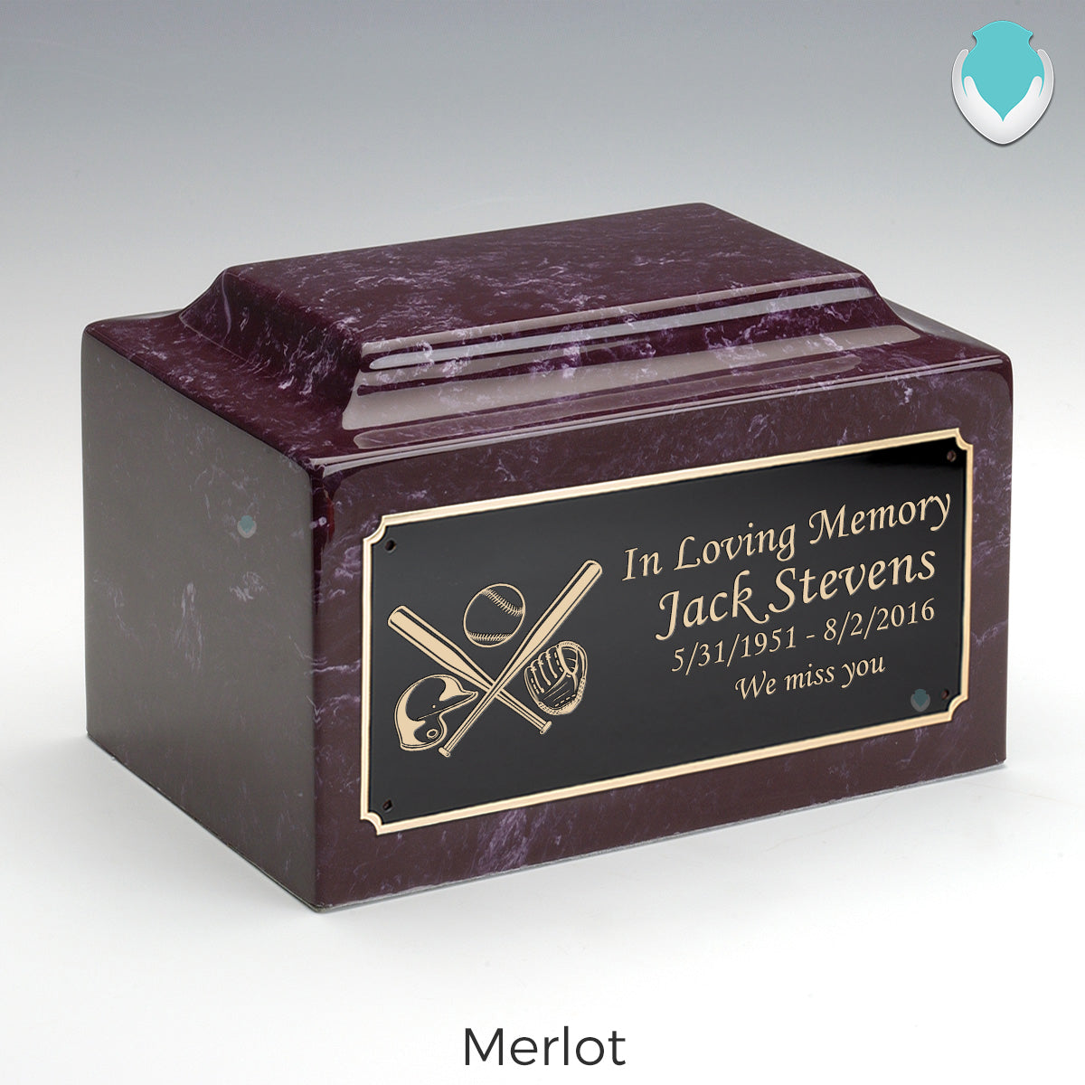 Adult Legacy Baseball Cultured Marble Urns by MacKenzie