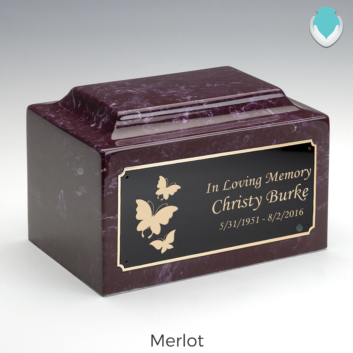 Adult Legacy Butterflies Cultured Marble Urns by MacKenzie