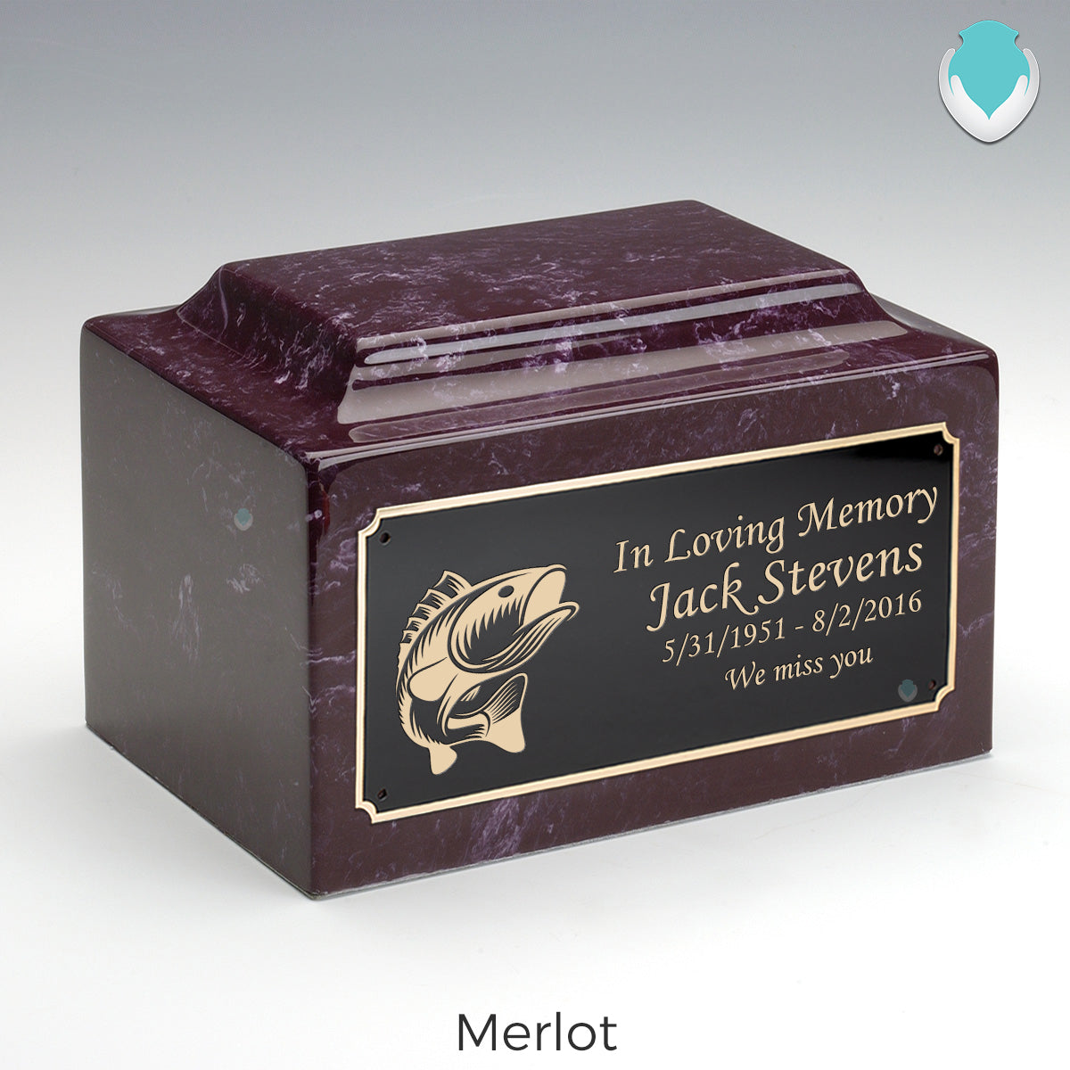 Adult Legacy Fishing Cultured Marble Urns by MacKenzie