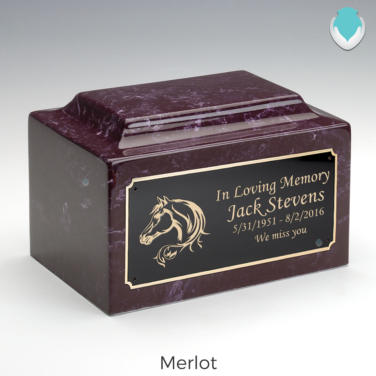 Adult Legacy Horse Cultured Marble Urns by MacKenzie