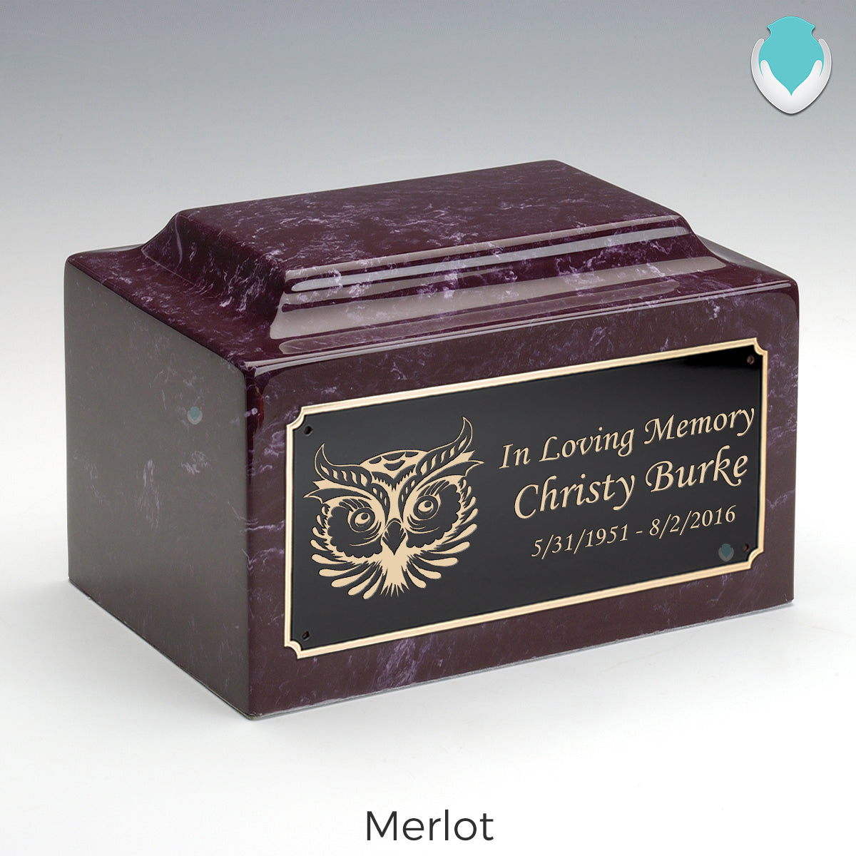 Adult Legacy Owl Cultured Marble Urns by MacKenzie