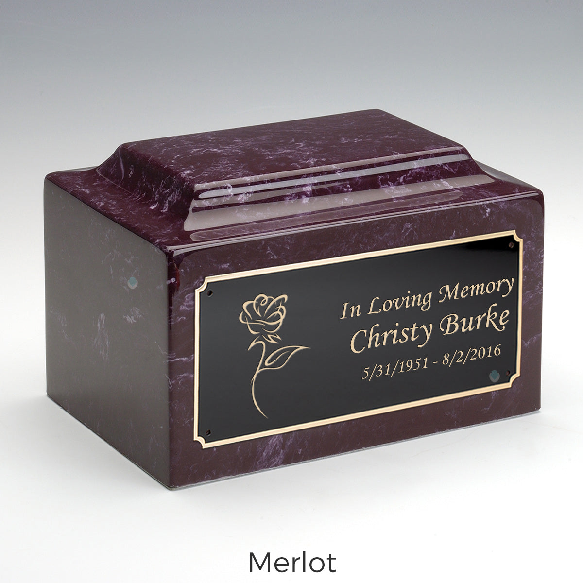 Adult Legacy Rose Cultured Marble Urns by MacKenzie