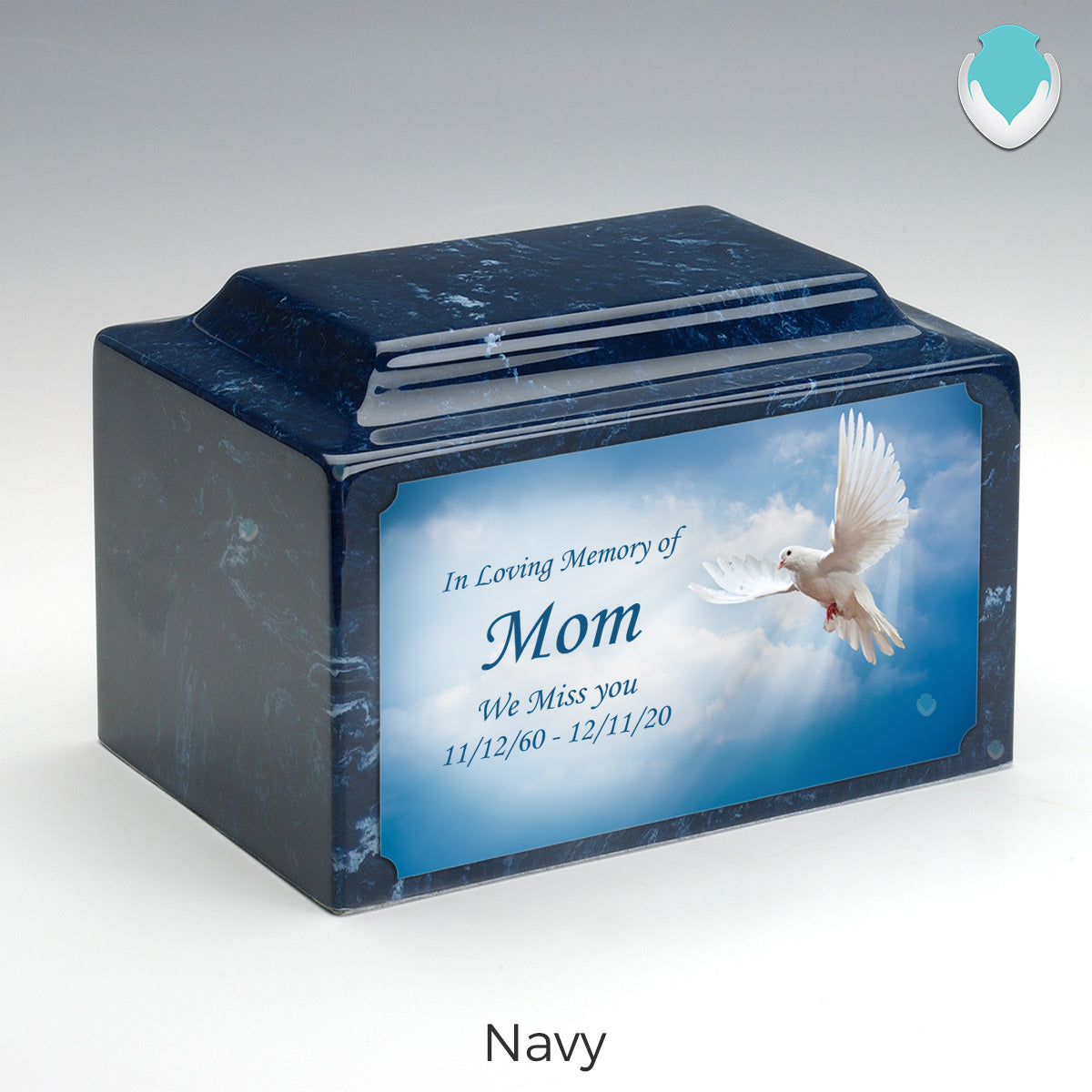 Adult Legacy Custom Printed Dove Cultured Marble Urns by MacKenzie