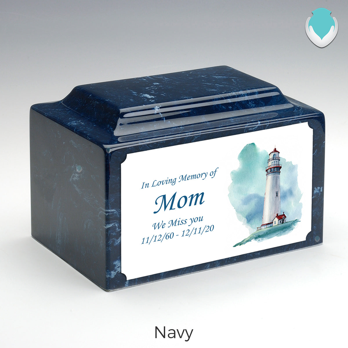 Adult Legacy Custom Printed Lighthouse Cultured Marble Urns by MacKenzie