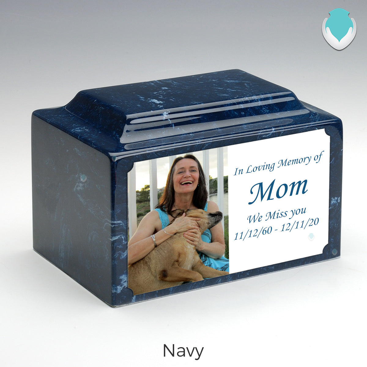 Adult Legacy Custom Printed Photo Cultured Marble Urns by MacKenzie