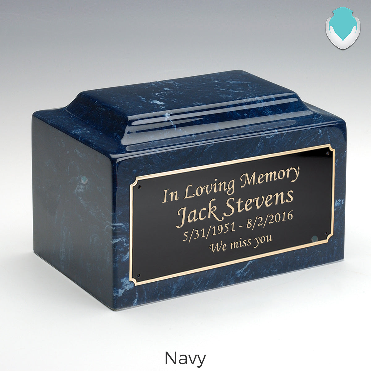 Adult Legacy Custom Text Cultured Marble Urns by MacKenzie