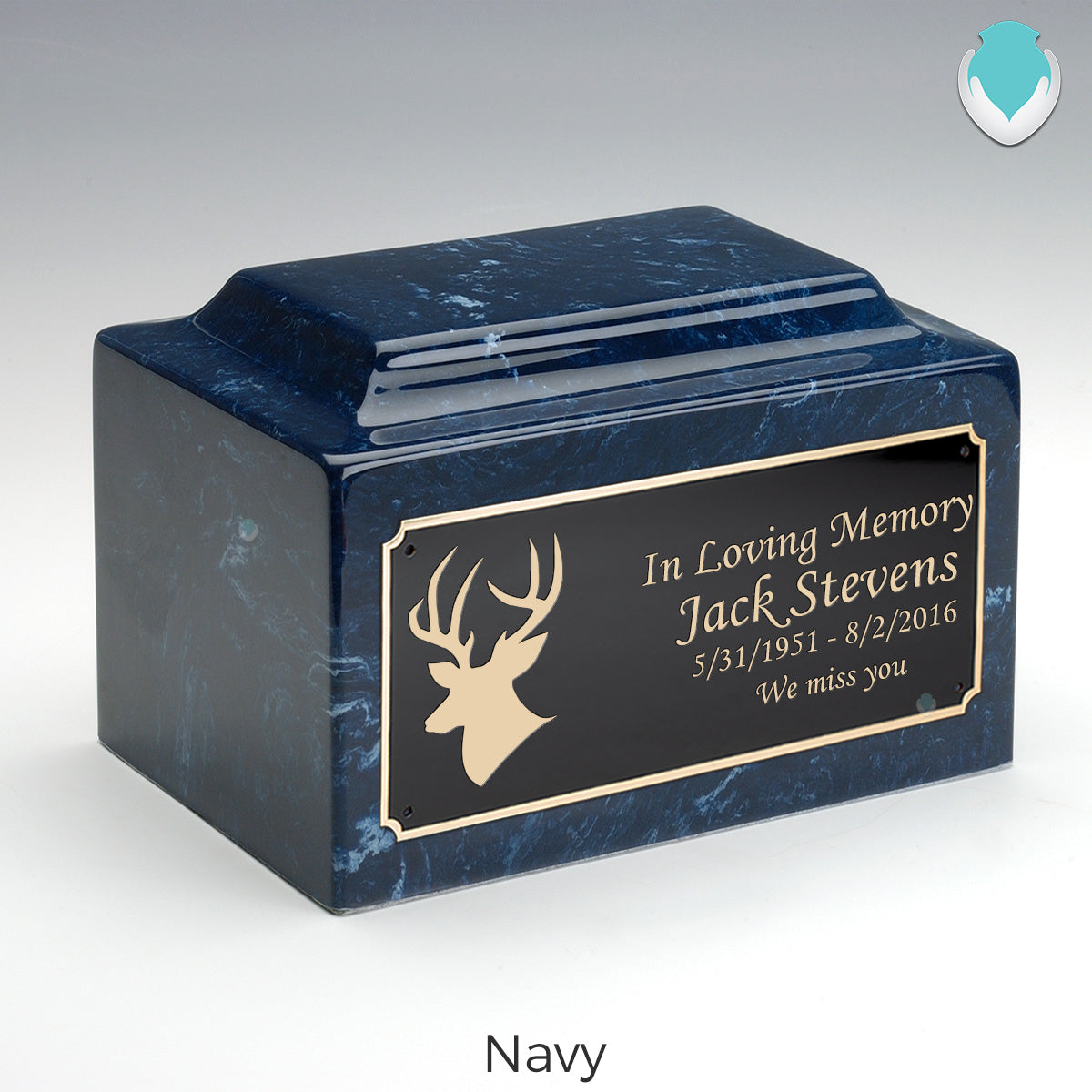 Adult Legacy Deer Cultured Marble Urns by MacKenzie