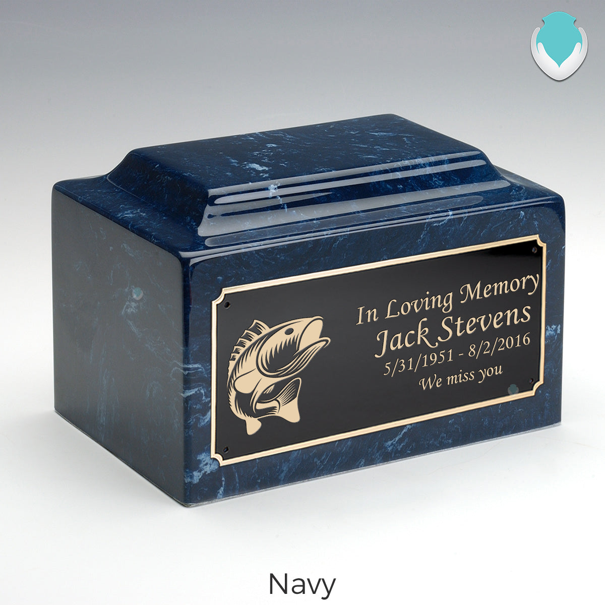 Adult Legacy Fishing Cultured Marble Urns by MacKenzie