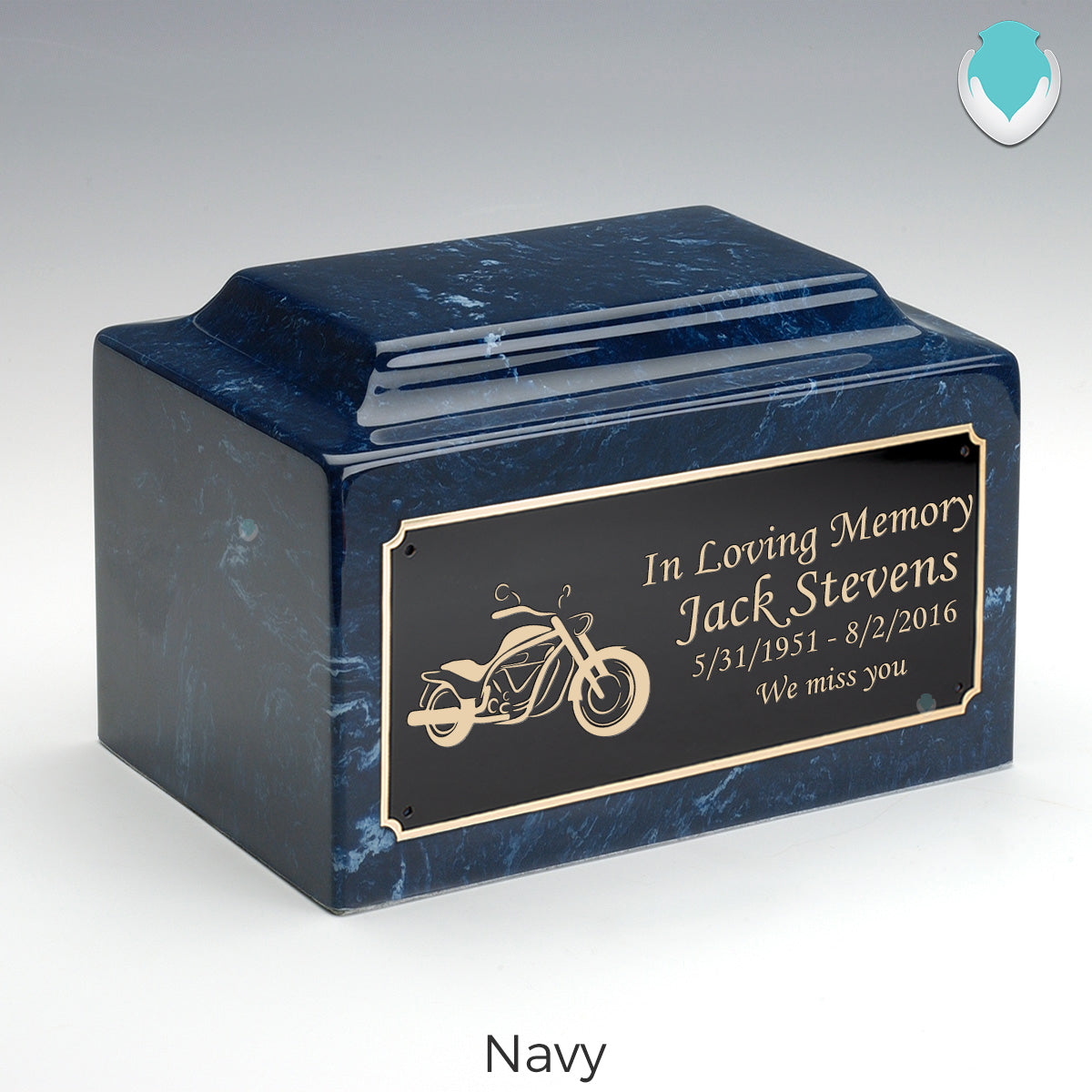 Adult Legacy Motorcycle Cultured Marble Urns by MacKenzie