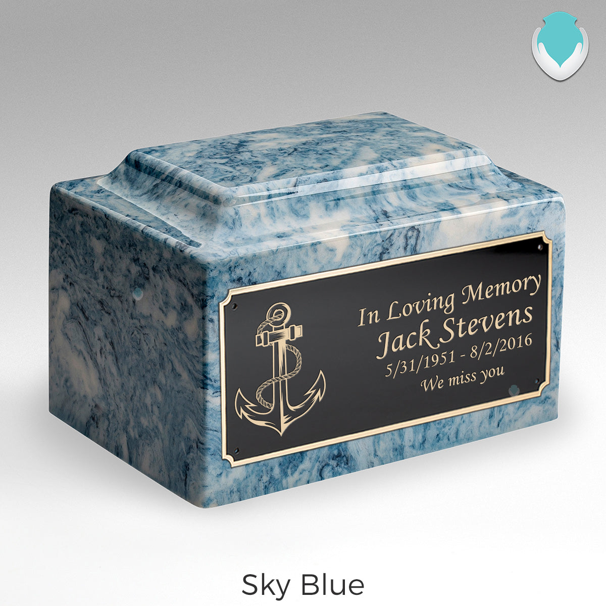 Adult Legacy Anchor Cultured Marble Urns by MacKenzie