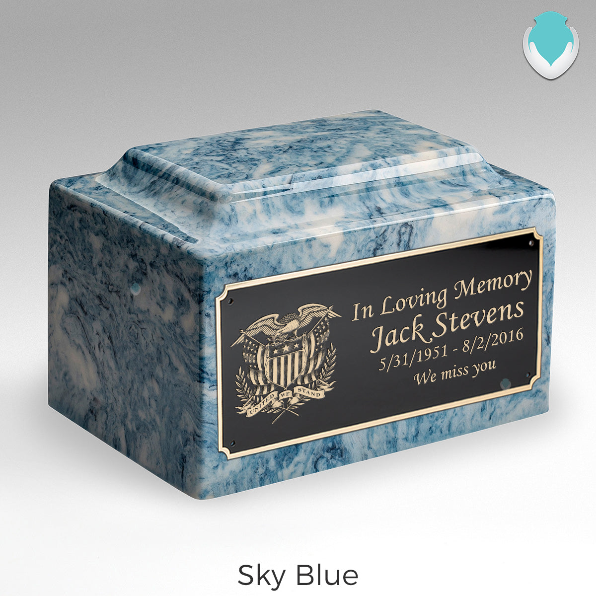 Adult Legacy American Glory Cultured Marble Urns by MacKenzie