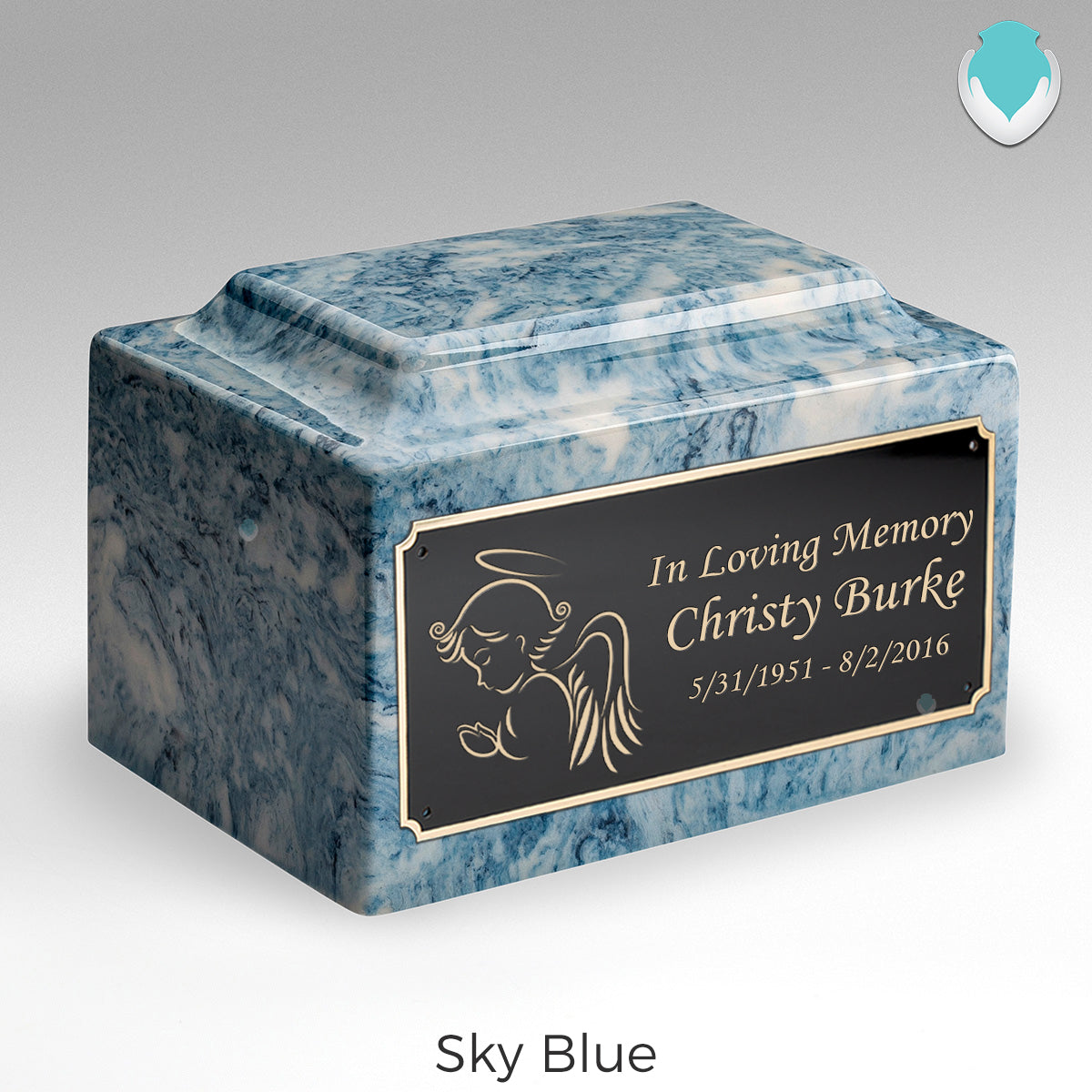 Adult Legacy Angel Cultured Marble Urns by MacKenzie