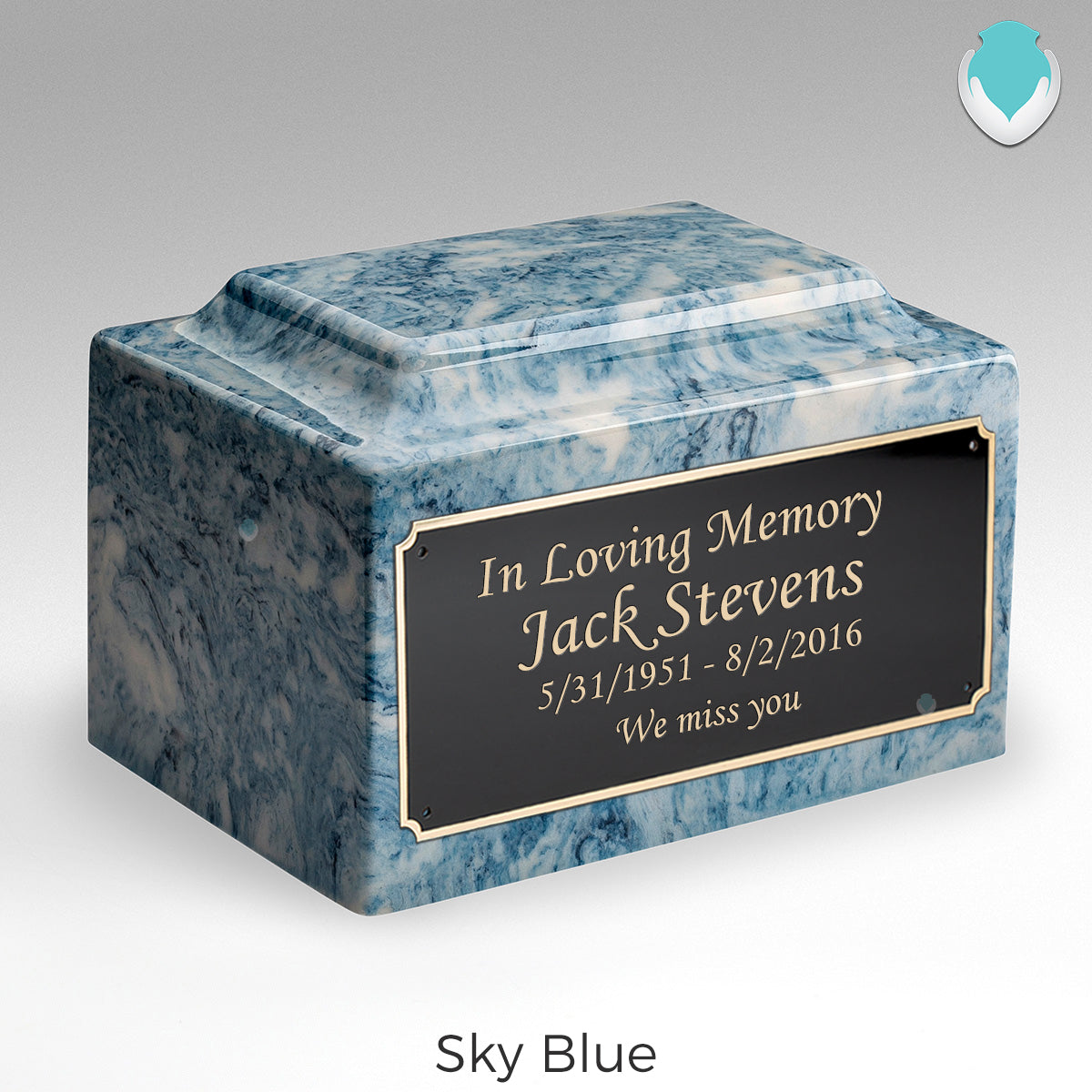 Adult Legacy Custom Text Cultured Marble Urns by MacKenzie