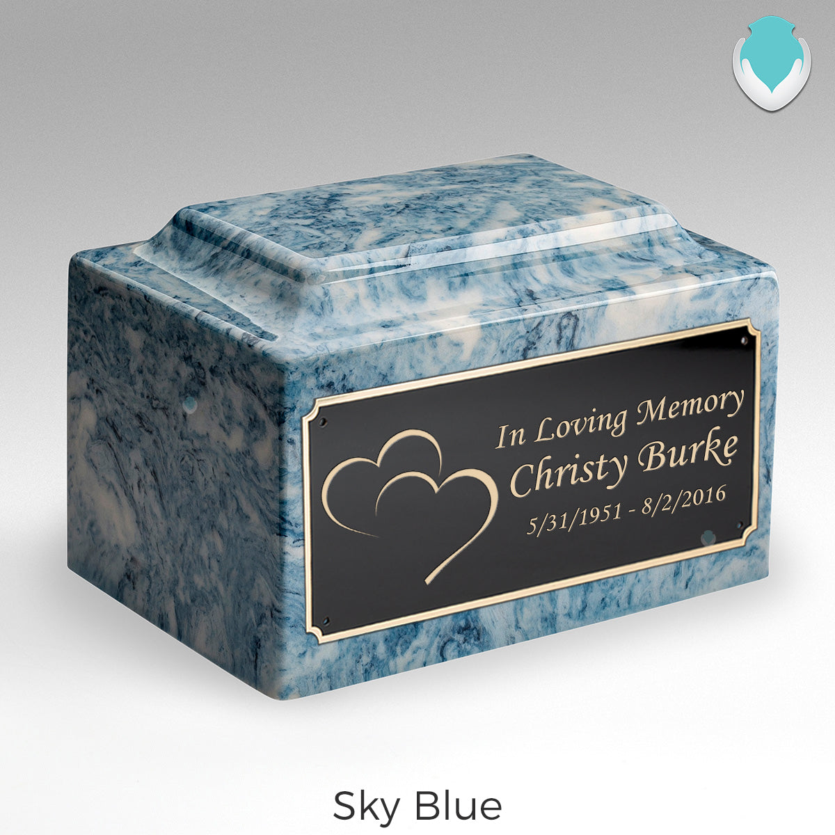 Adult Legacy Hearts Cultured Marble Urns by MacKenzie